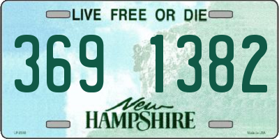 NH license plate 3691382
