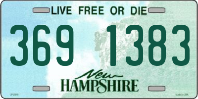 NH license plate 3691383