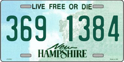NH license plate 3691384