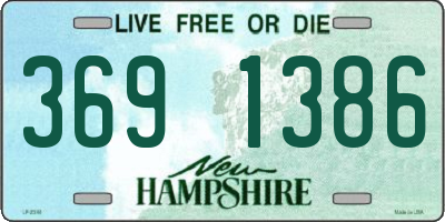 NH license plate 3691386
