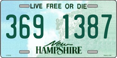 NH license plate 3691387