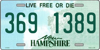 NH license plate 3691389