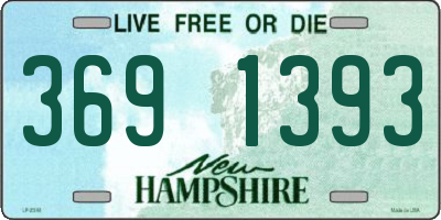 NH license plate 3691393