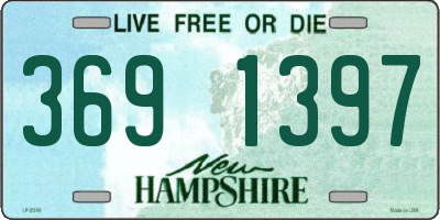 NH license plate 3691397