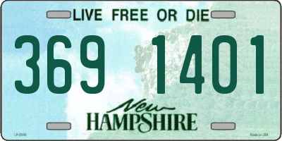 NH license plate 3691401