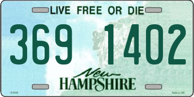 NH license plate 3691402