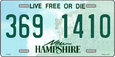 NH license plate 3691410