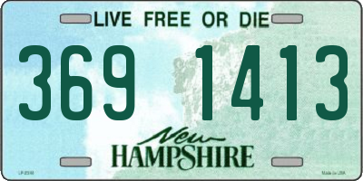 NH license plate 3691413