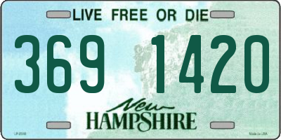 NH license plate 3691420