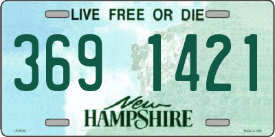 NH license plate 3691421