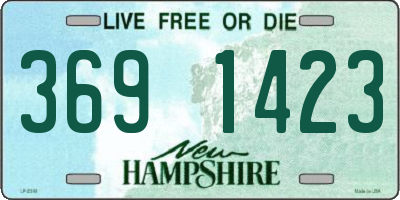 NH license plate 3691423