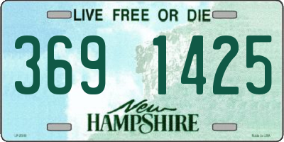 NH license plate 3691425