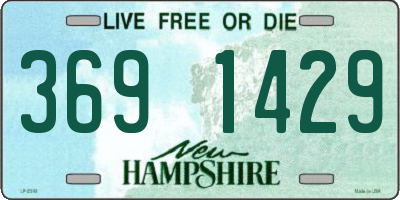 NH license plate 3691429