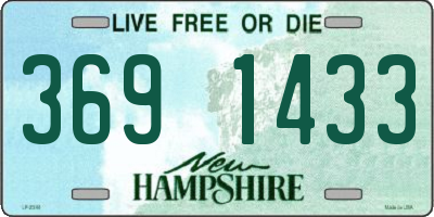 NH license plate 3691433