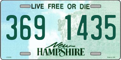 NH license plate 3691435