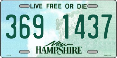 NH license plate 3691437