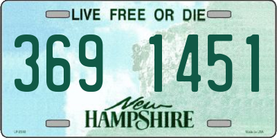 NH license plate 3691451