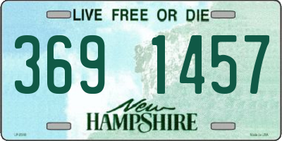 NH license plate 3691457