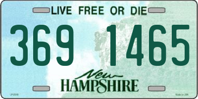 NH license plate 3691465