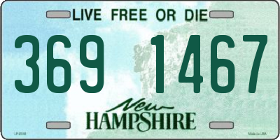 NH license plate 3691467