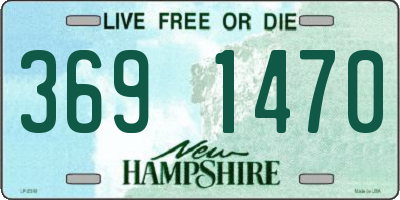 NH license plate 3691470