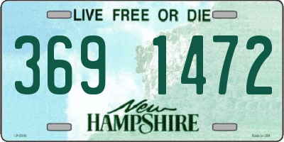 NH license plate 3691472