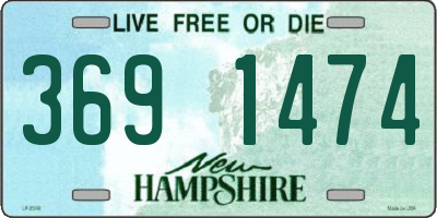 NH license plate 3691474