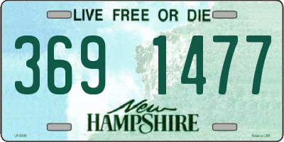 NH license plate 3691477