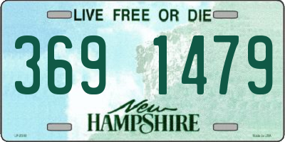 NH license plate 3691479