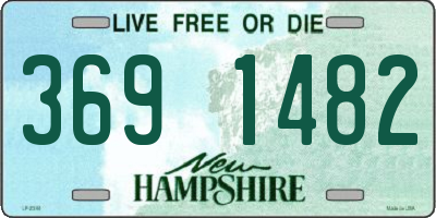 NH license plate 3691482