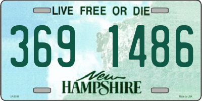 NH license plate 3691486