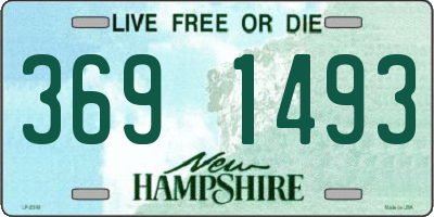 NH license plate 3691493