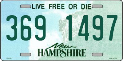 NH license plate 3691497