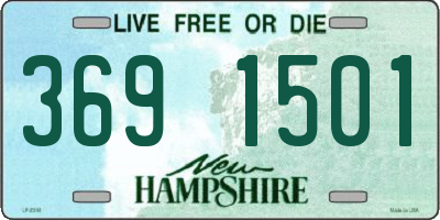 NH license plate 3691501