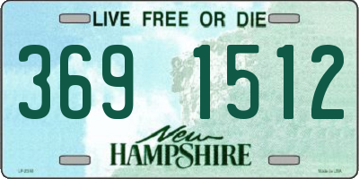 NH license plate 3691512