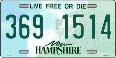 NH license plate 3691514