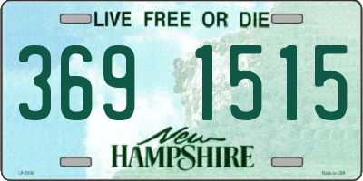 NH license plate 3691515