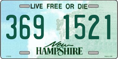 NH license plate 3691521