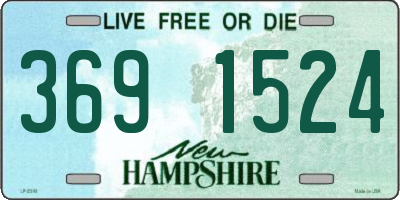 NH license plate 3691524