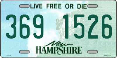 NH license plate 3691526