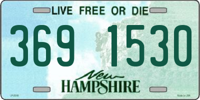 NH license plate 3691530
