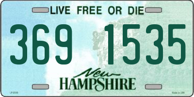 NH license plate 3691535