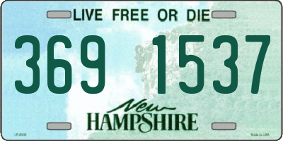 NH license plate 3691537