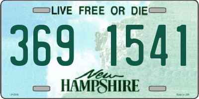 NH license plate 3691541