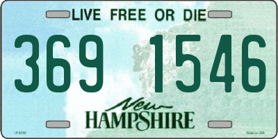 NH license plate 3691546
