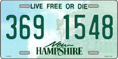 NH license plate 3691548