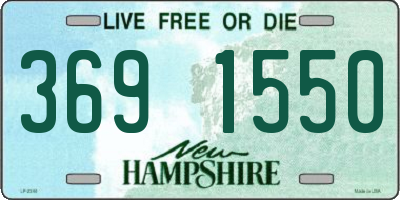 NH license plate 3691550