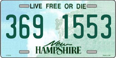 NH license plate 3691553