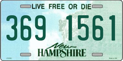 NH license plate 3691561
