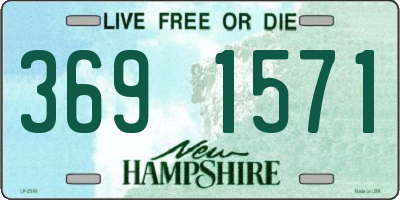 NH license plate 3691571